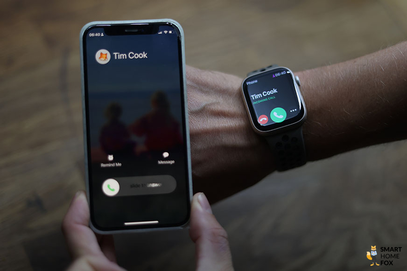 You can see the call function on the Apple Watch 8.